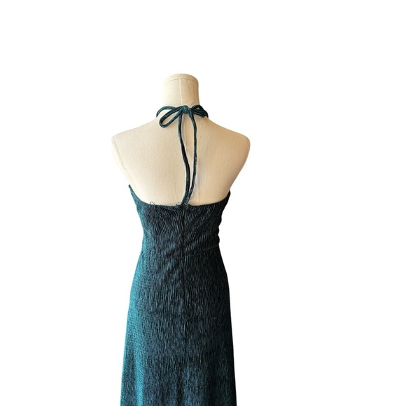 PATBO - NWT Textured Velvet Lace-Up Cut Out Maxi Dress Sz 4 - Picture 9 of 13